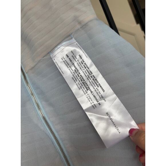 BCBGMAXAZRIA Women's Skyway Strapless Tulle Gown Long Evening Dress Size 2 - Picture 7 of 9